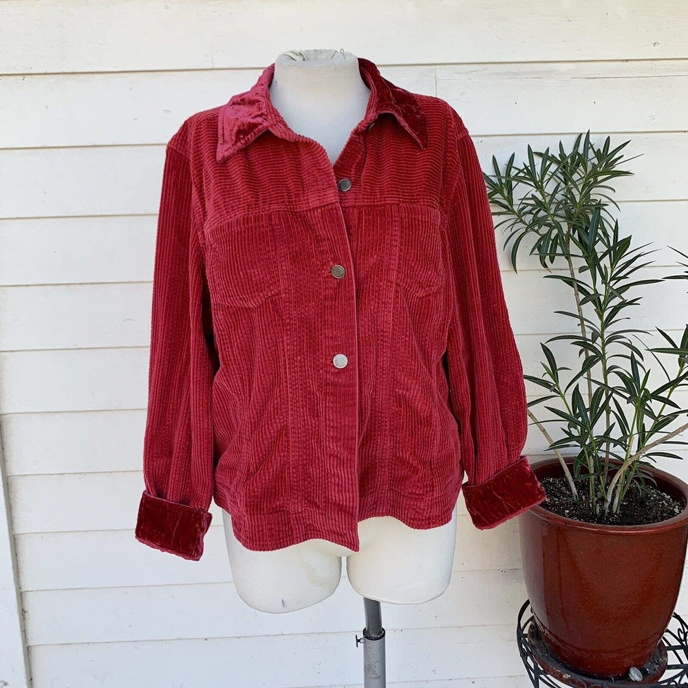 Vintage 90s J Jill corduroy jacket shacket Button Down That 70’s Show retro